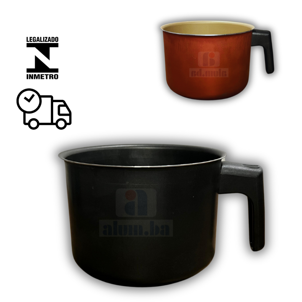 leiteira cafeteira fervedor canecao antiaderente para fazer café preta  cereja,caneco grande pequena