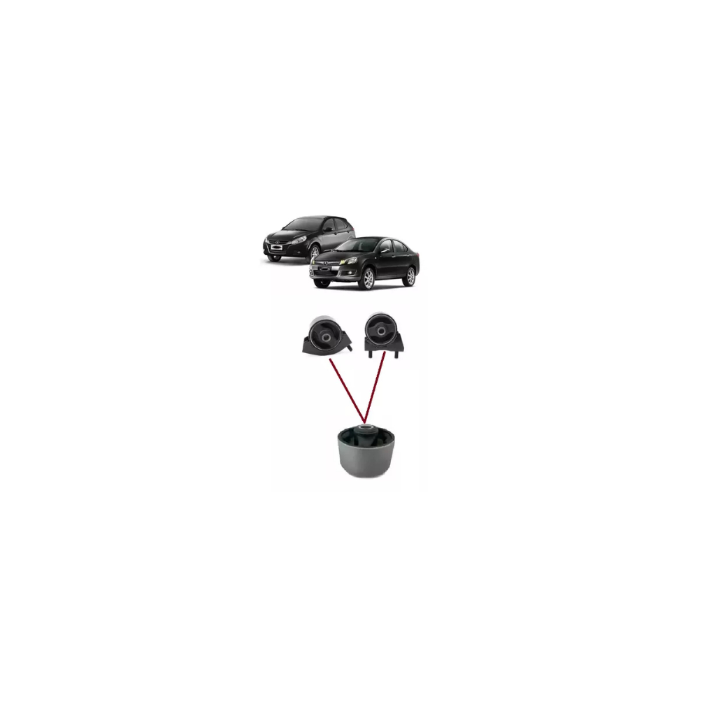 Refil Coxim Motor Cambio Traseiro/dianteiro Jac J3 2011/2016