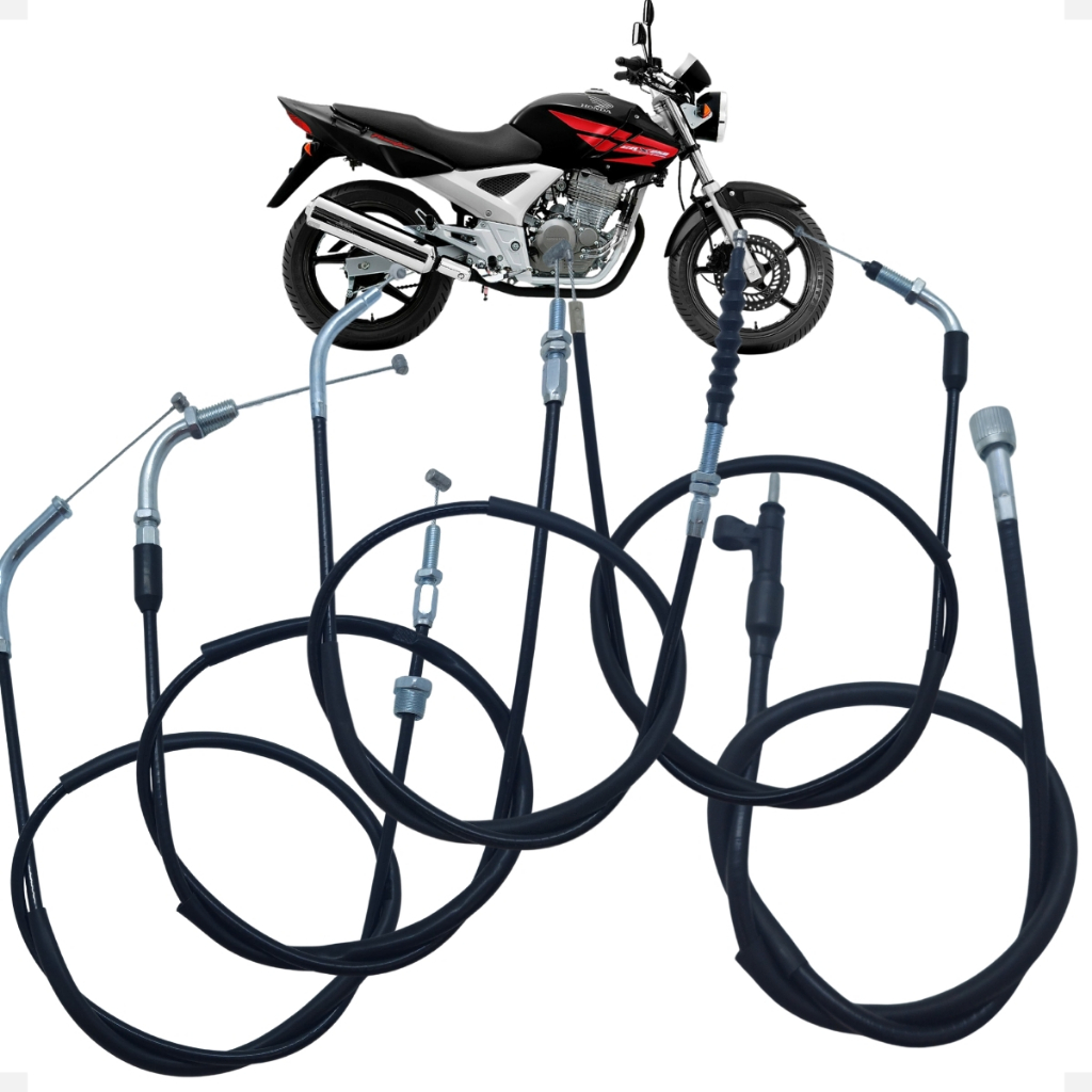 Kit Cabo De Acelerador A + B Velocimetro Embreagem Afogador Para Twister 250 2001 Até 2008