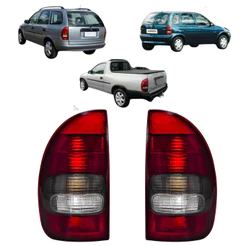 Par Lanterna Traseira Corsa Hatch 4Portas Pick-up Wagon 4 Pts 96 97 98 99 Fume