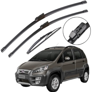 Kit Palhetas Limpador Parabrisa Chuva Silicone Para Fiat Idea 2011 À 2016 em Oferta na Shopee