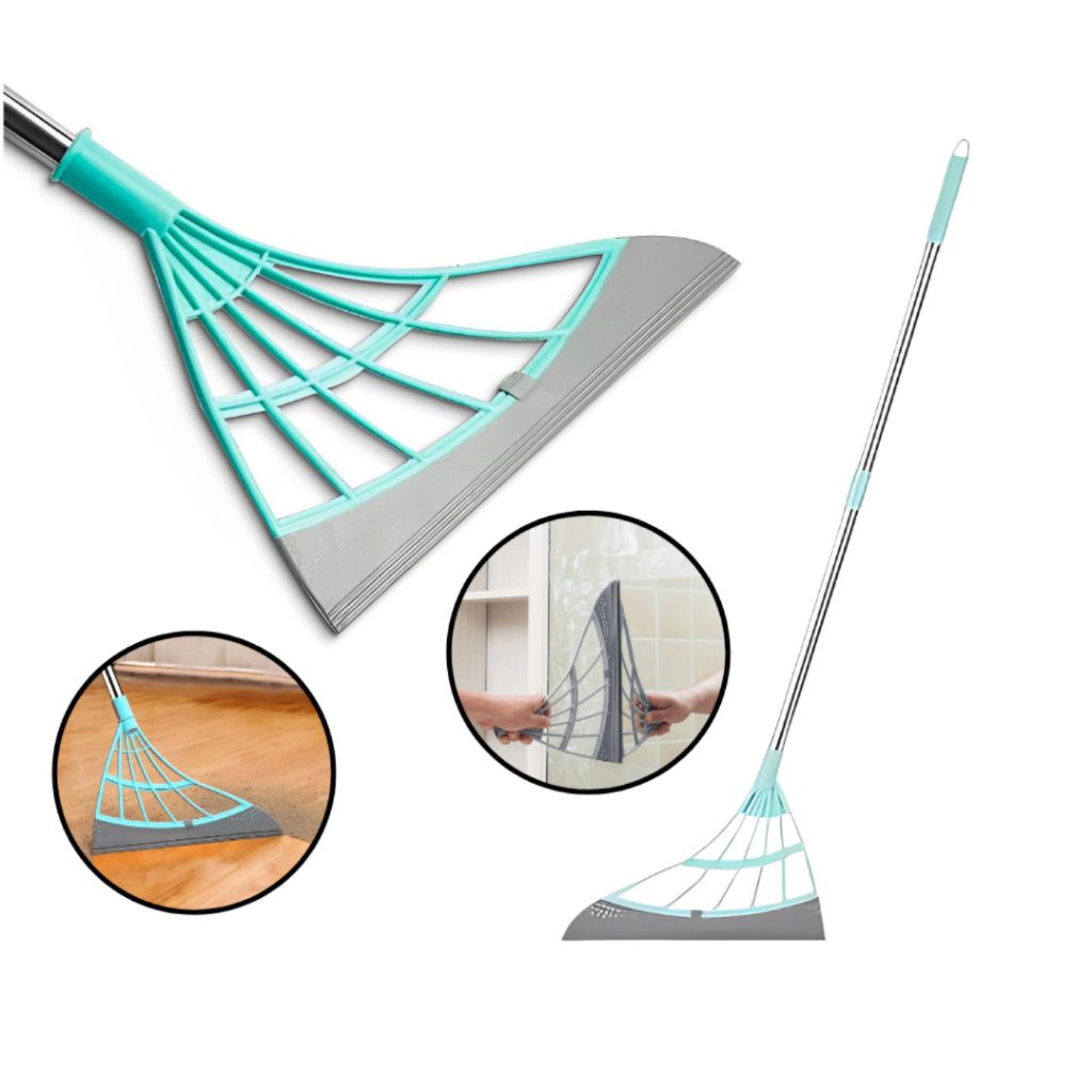 Vassoura Mágica Rodo Mop Tira Sujeira Limpa Vidro Esfrega Cabo Inox em Oferta na Shopee