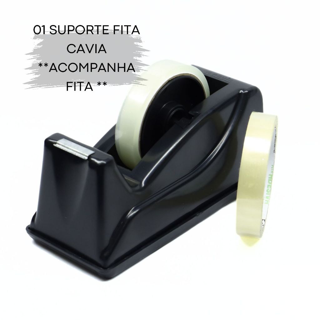 01 Suporte Versátil para Fitas Adesivas Ideal para Fitas Grandes e Pequena ACOMPANHA FITA BRINDE