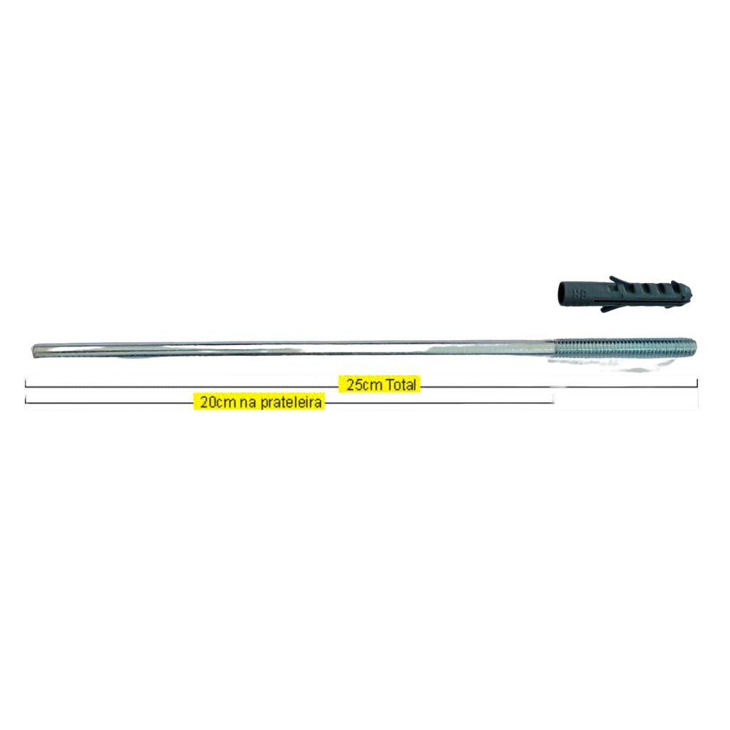 Suporte Invisível para prateleiras 25cm