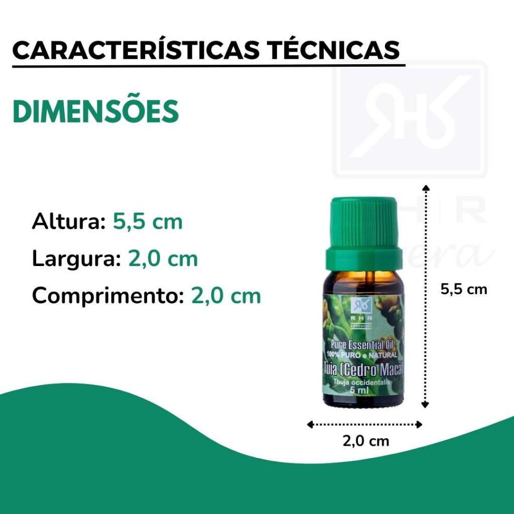 Óleo Essencial De Tuia (cedro Maça) 5ml - 100% Puro — imagem 2 de 2