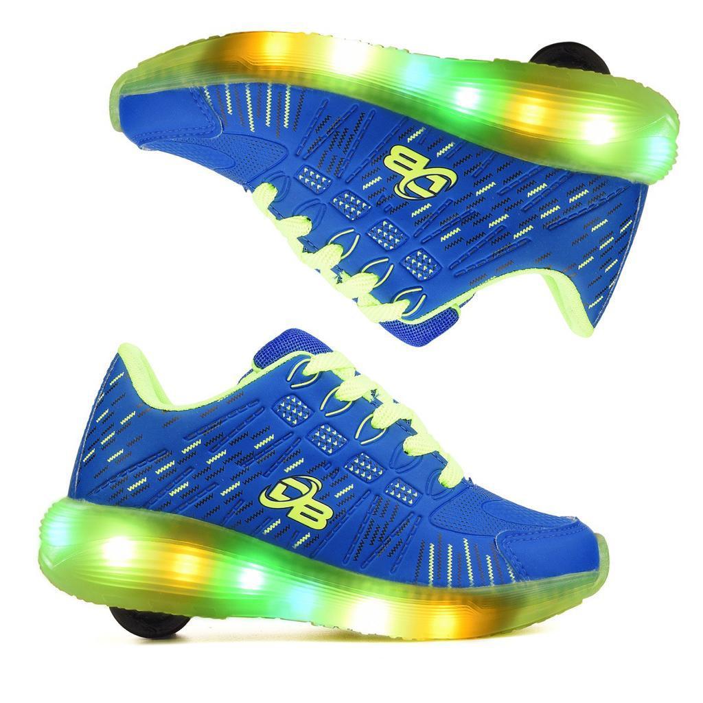 Tênis infantil com rodinhas com Luzinhas de leds Dino Baby AVL do 26 ao 36