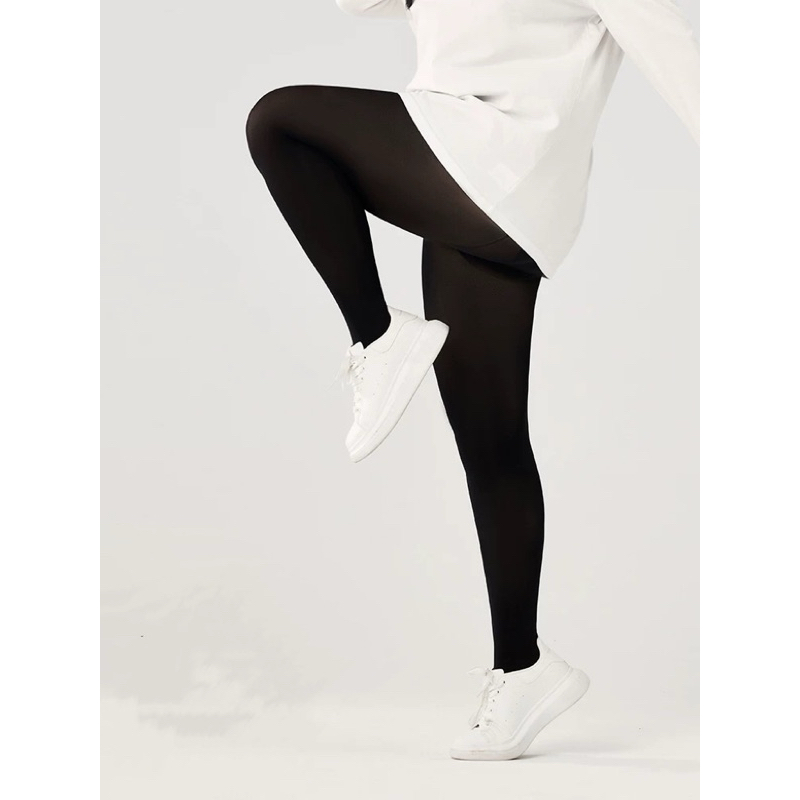 Meia Calça Térmica Forrada Flanelada Meia Calça Fio 80 Térmica Preta