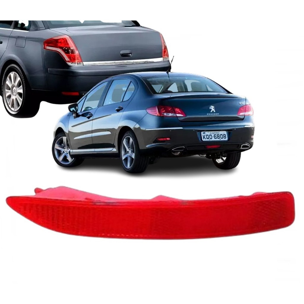 Refletor Parachoque Traseiro Olho de Gato Citroen C4 Pallas 08/12 Peugeot 408 2012/...