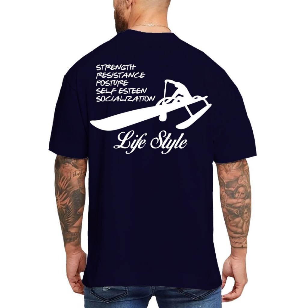 Camisa Esporte Canoa Havaiana Remo Remador Oc1 100% Algodão