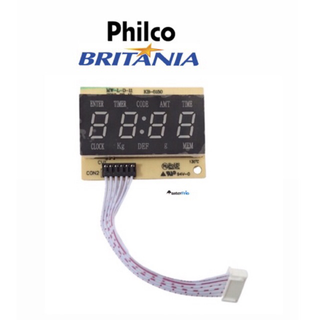 Placa Display Micro-ondas Philco/Britânia FMO PM023BB/EB Original