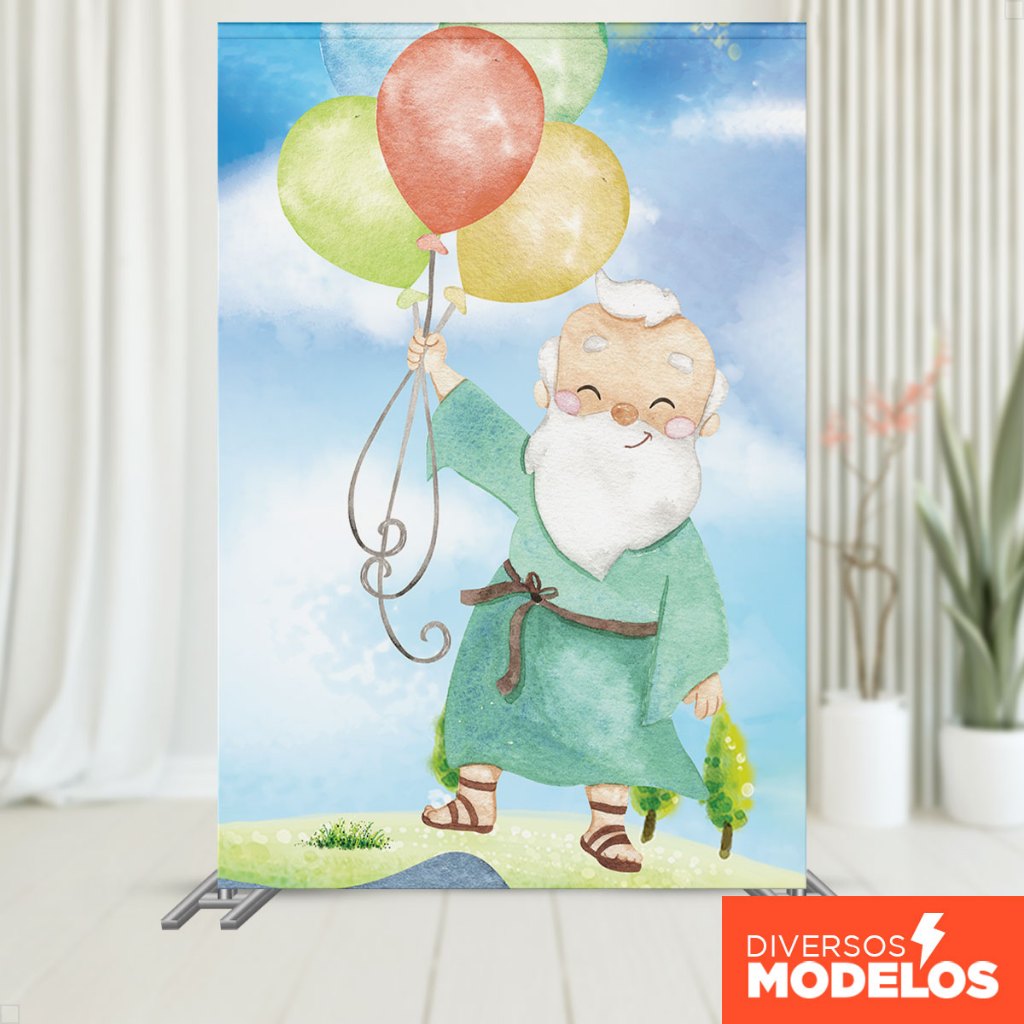 Painel Festa Retangular Arca De Noé Vertical Sublimado Tecido 1,50x2,20 em Oferta na Shopee
