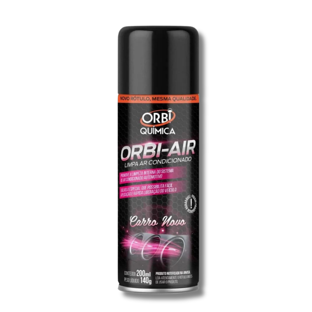 Imagem Higienizador Limpa Ar Condicionado Orbi Air Spray Higienização 200ml Fragrância