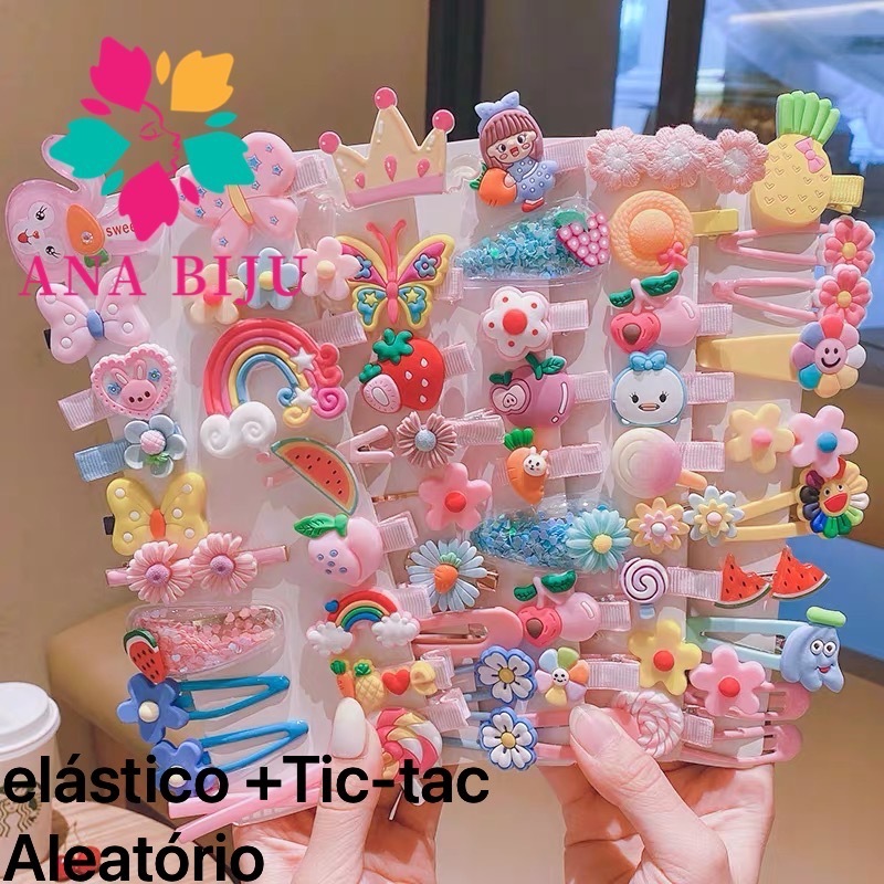 Kit com 16 pcs de prendedor Infantil elastico+bico de pato desenho de Silicone-modelo aleatório-YOUYI em Oferta na Shopee