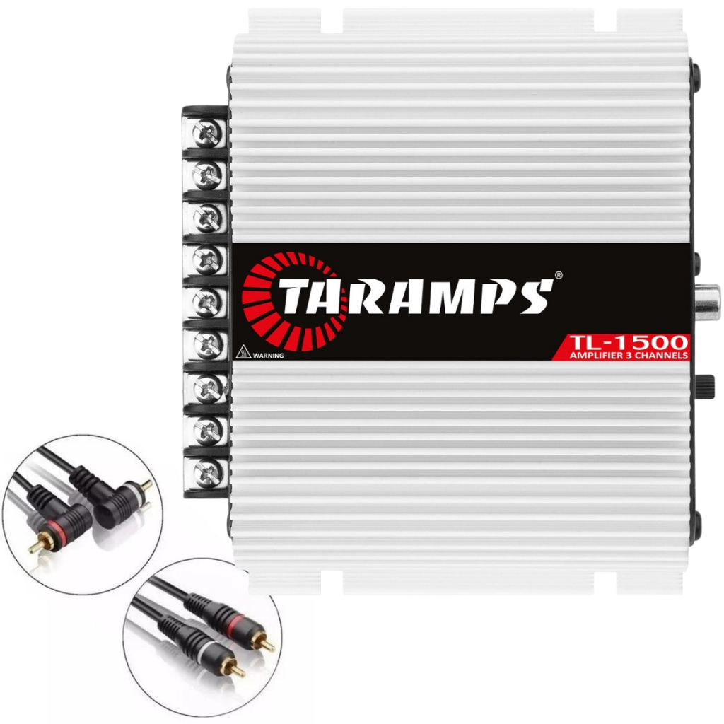 Modulo Amplificador Taramps TL1500 + 2 Rca + 2 Cabo Y