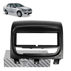 Moldura Painel Radio Preto Fiat Siena 2013-2017 Original