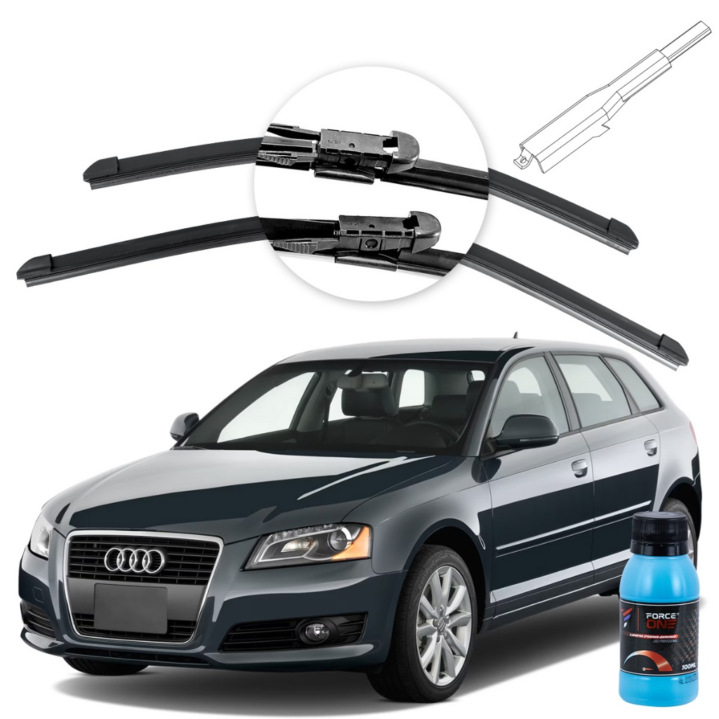 Palheta Limpador de Parabrisa Audi A3/ A3 Sportback ano 07 a 12 Especifica