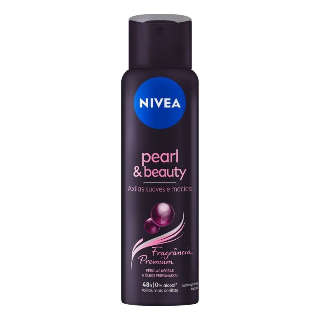 Fragrância Premium Desodorante Nivea Pearl & Beauty Pérolas Negras & Óleos Perfumados 150ml