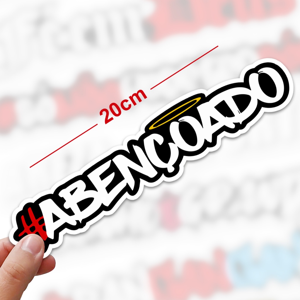 Kit 14 Adesivos Frases Grande 20cm Carro Moto Bike Bag Caderno Notebook Sticker Cartela · foto 2