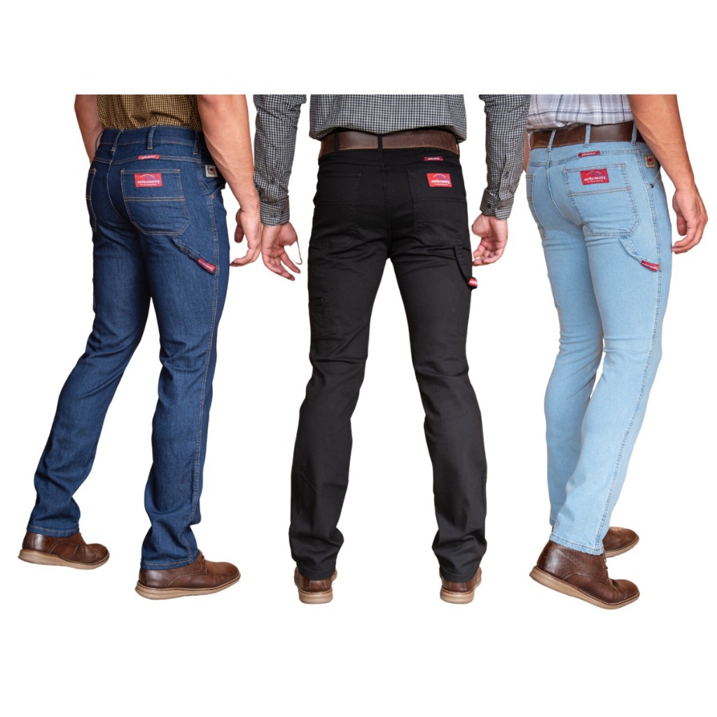 Kit 3 Calças Jeans Masculina Carpinteiro Estilo Country Ref:1149