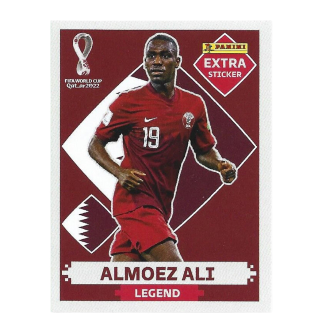 Figurinha Bordo Panini Almoez Cup Item de Colecionador Algum Copa