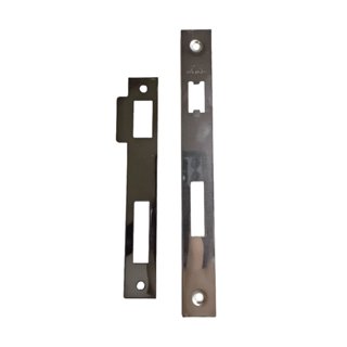 Chapa Testa e Contra Testa Para Fechadura Aliança 55mm Inox Polido em Oferta na Shopee