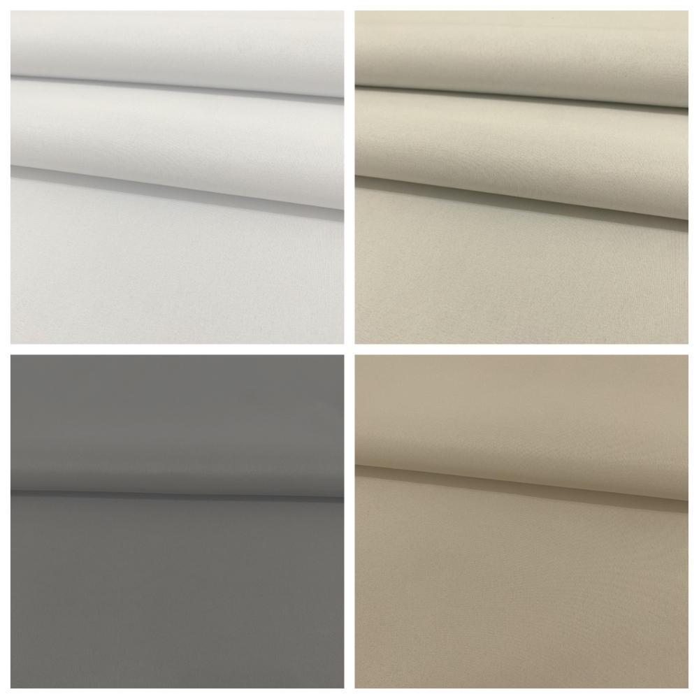 Tecido Blackout 100% Vedação Liso Branco 1,50m x 2,80m largura para Cortina Persiana Rolo Ilhós Trilho - 1,5m