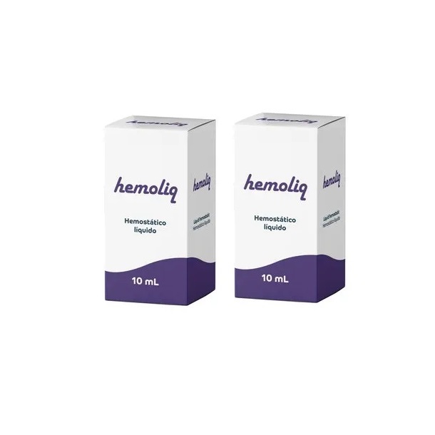 Kit 02 Hemoliq Solução Hemostática 10ml Podológo/odonto Etc