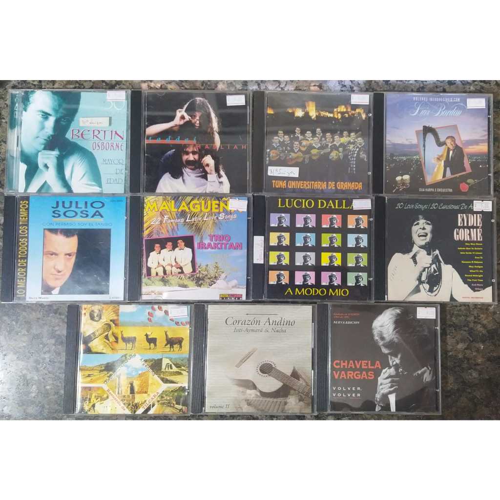 Lote 11 Cds Musica Latina Tradicional-lucio Dalla-eydie Gorm
