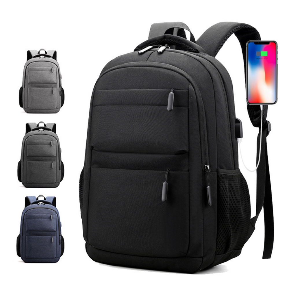 Mochila multifuncional recarregável USB de grande capacidade para homens, bolsa de ombro à prova d'água para reduzir 93