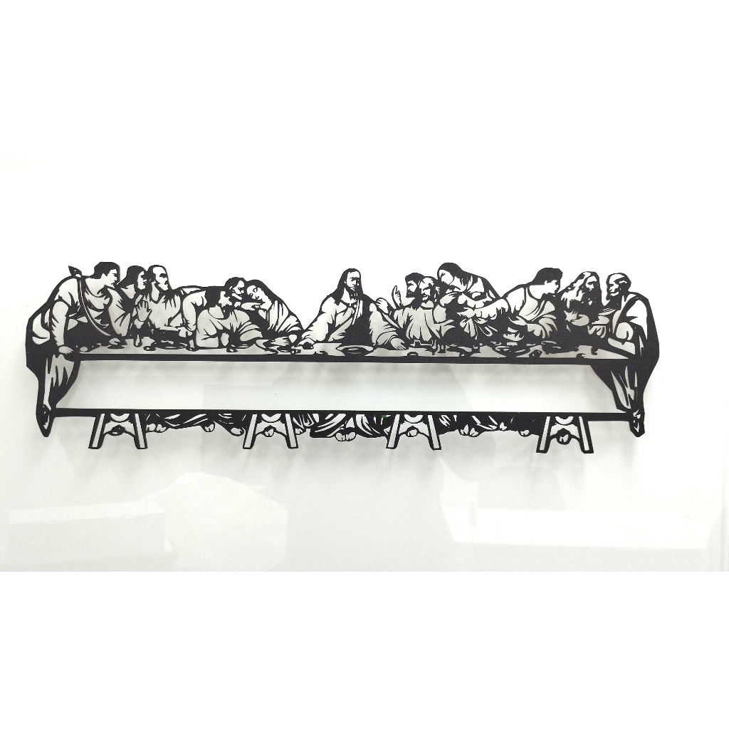 Quadro Santa ceia mdf 3mm decoração sala jantar ultima ceia jesus