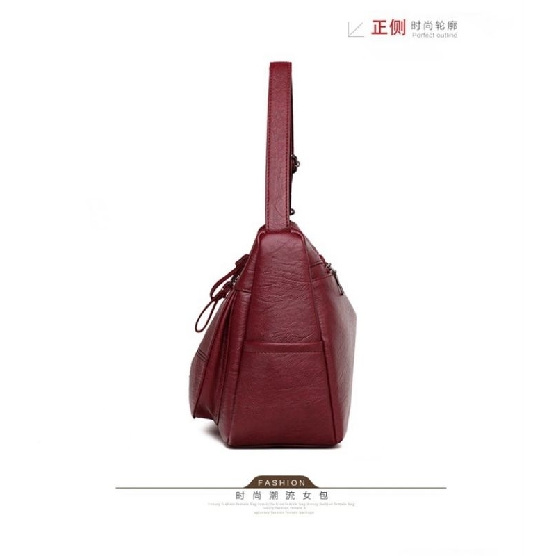 Bolsa Feminina Média Em Couro Eco Prática Transversal — imagem 2 de 2