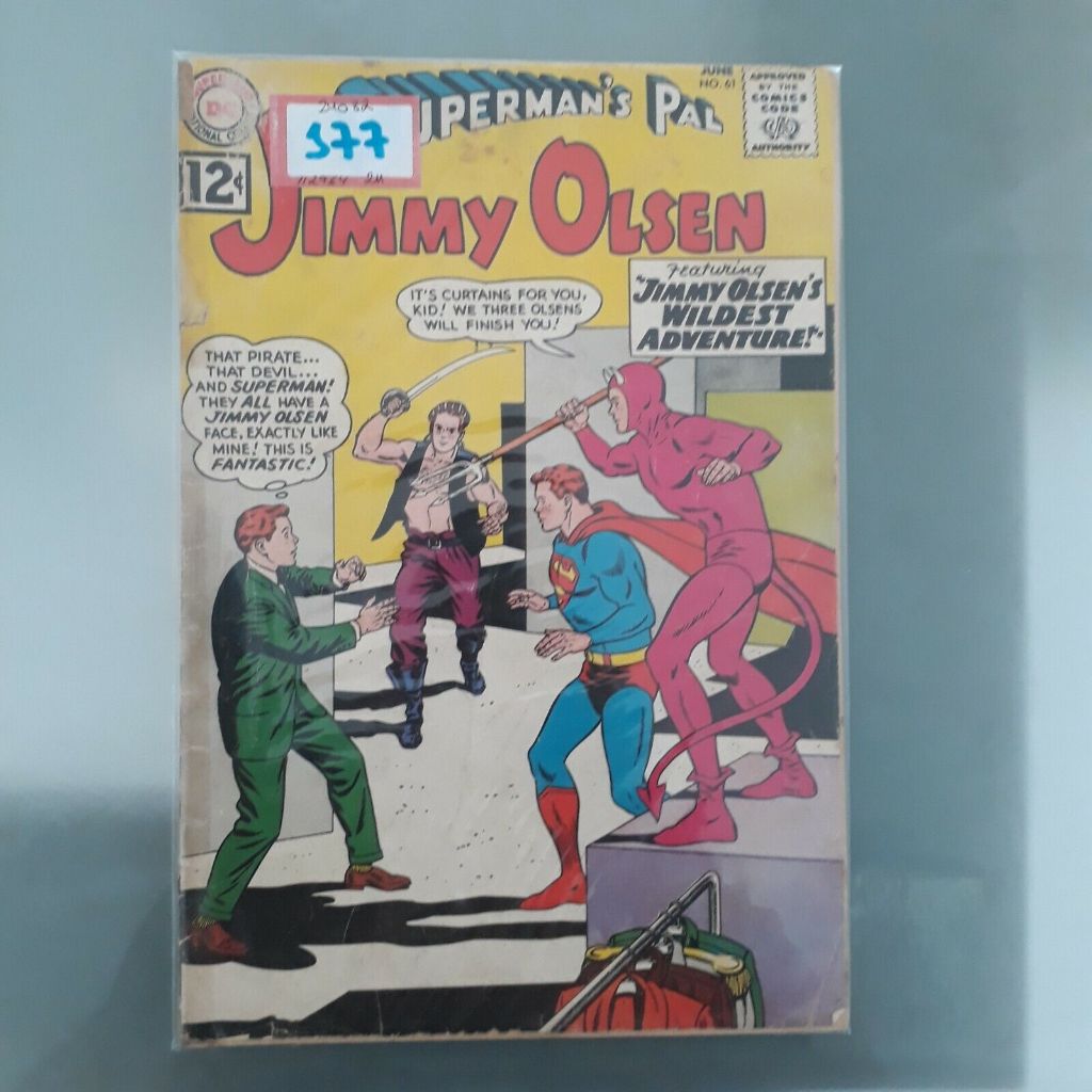 Revista em quadrinhos Importada HQ Superman's Pal Jimmy Olsen n. 61 - Comic 1962 Gibi