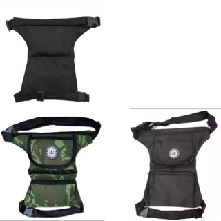 Cartucheira Pochete De Perna Bag Masculina Preta Camuflada Material Sintético Resistente Trabalho em Oferta na Shopee