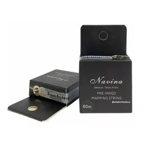 Linha Pigmentada De Marcação Preta Sobrancelhas 60 Metros em Oferta na Shopee