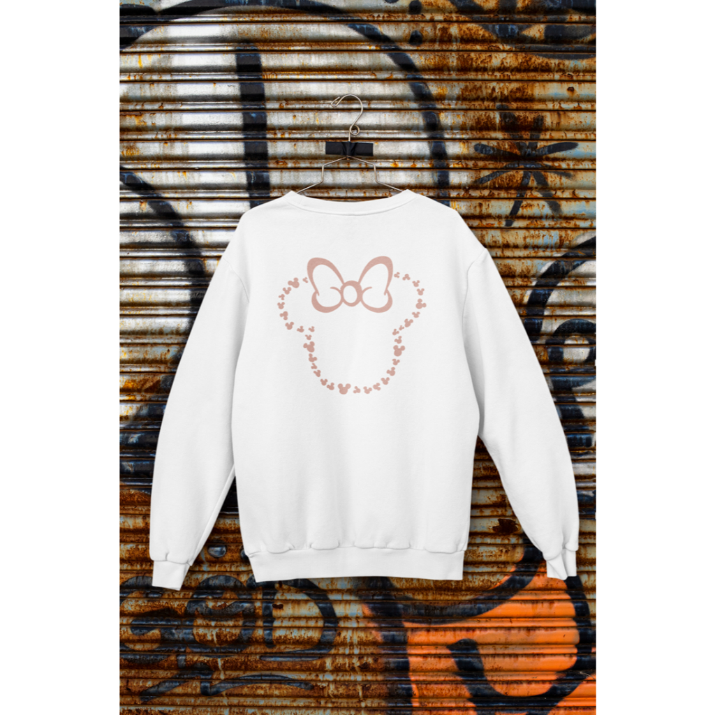 Moletom Feminino Da Minnie Mouse Personagem Da Dinsey Modelo Suéter em Oferta na Shopee