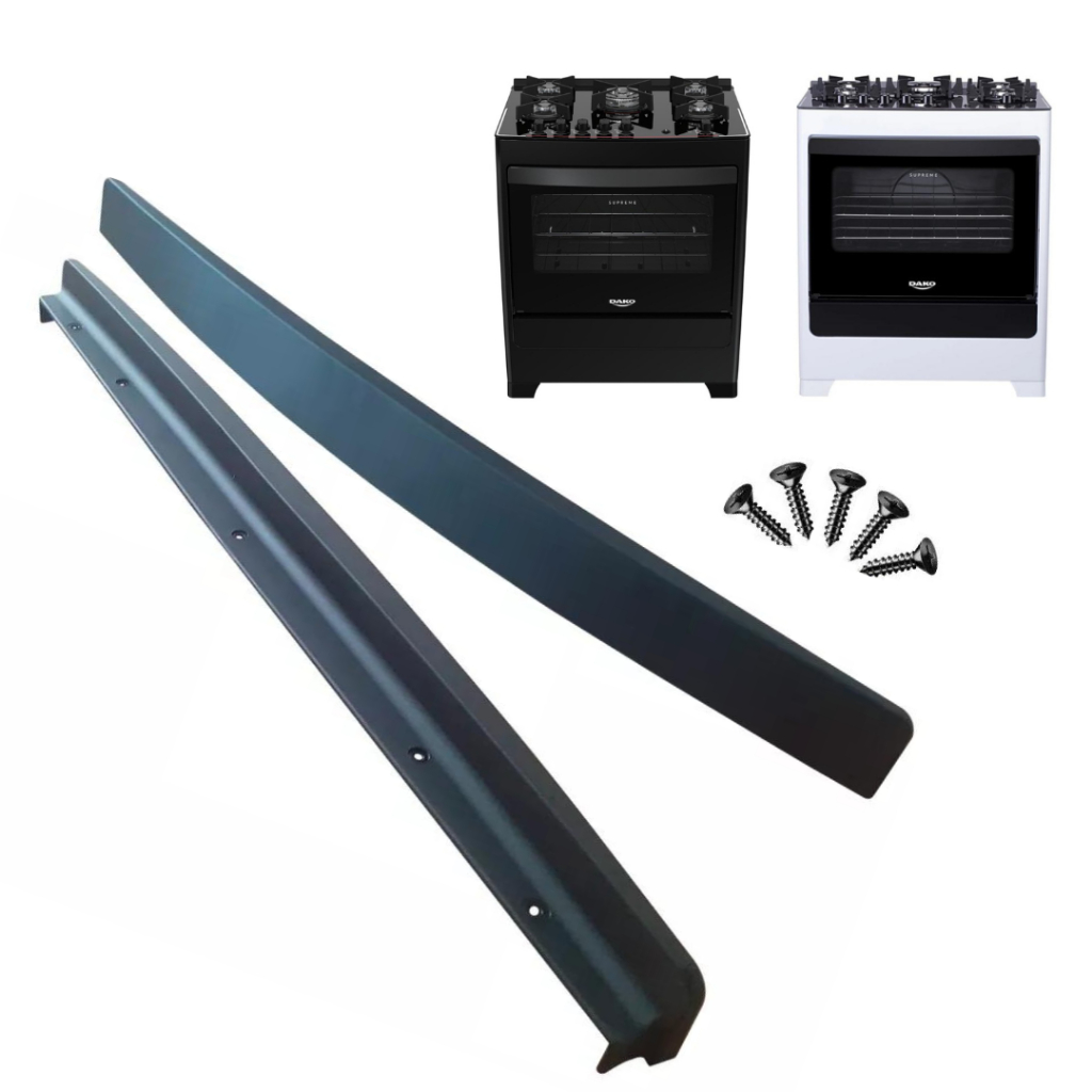 PUXADOR + PARAFUSOS PORTA FORNO FOGÃO DAKO SUPREME GLASS 300000570/571/755  5 BOCAS