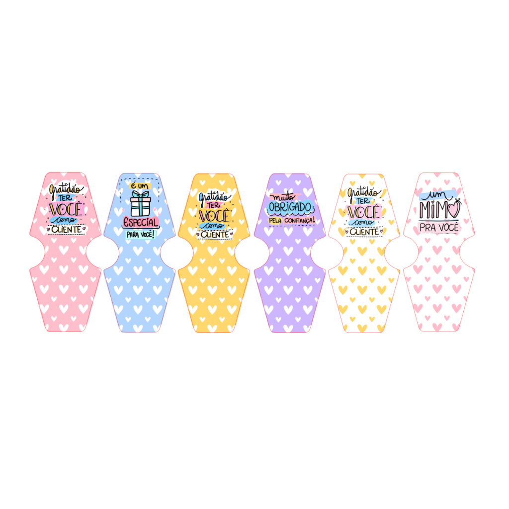 100 tag xuxinha rabico de cabelo Mimo para cliente Cliente em Oferta na Shopee