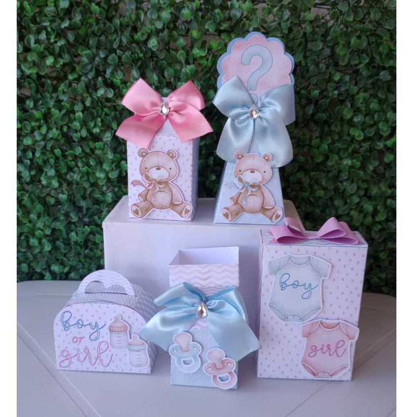 Kit Festa Chá Revelação | Personalizados | Lembrancinhas | Festa infantil | Aniversário