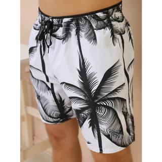 Short Tactel Grosso Masculino Adulto Surf Praia Piscina Secagem Rápida Academia Bermuda Verão Estampa de coqueiro em Oferta na Shopee