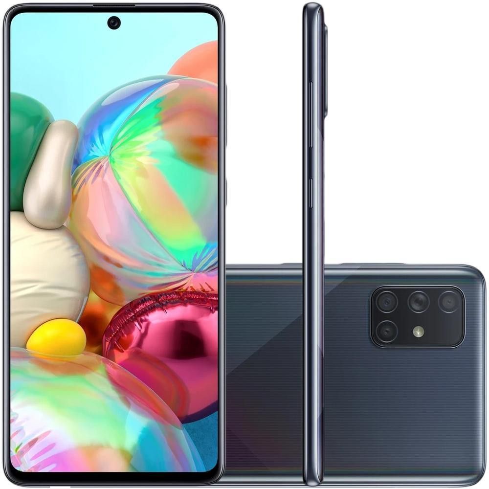 Smartphone Samsung Galaxy A71 128GB 4G Wi-Fi Tela 6.7 Dual Chip 6GB RAM Câmera Q