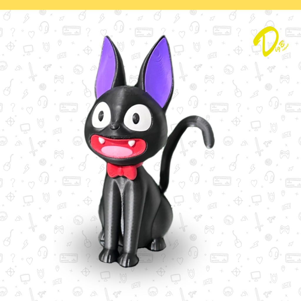 Miniatura Action Figure Gato Jiji O serviço de entregas da Kiki Studio Ghibli