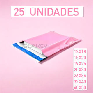 KIT 25 Envelope de Segurança Rosa Envelope para Envio Rosa para Correios em Oferta na Shopee