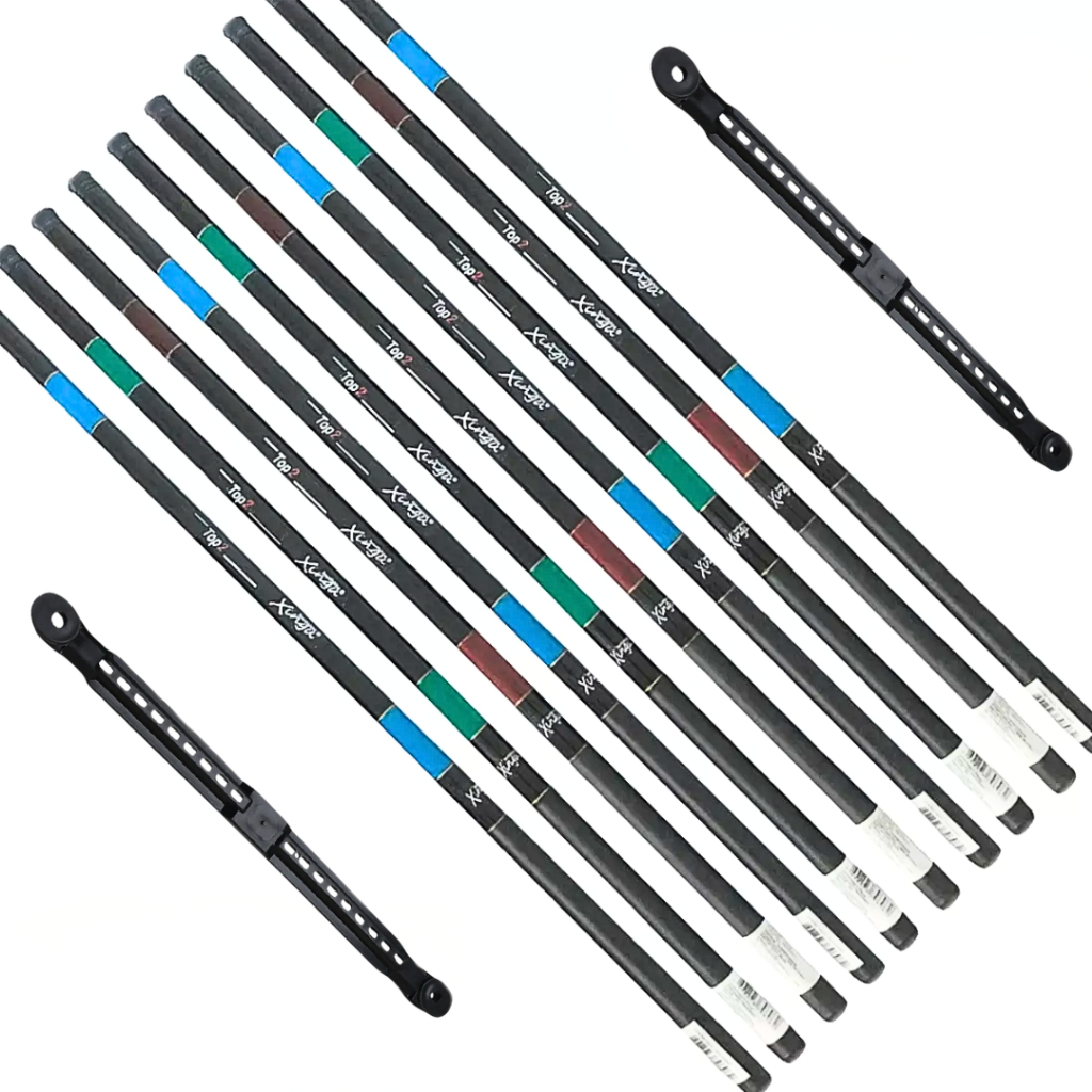 Kit pesca Completo 10 Vara 3,30m Telescópicas Atacado Revenda Caniço de Pesca + Enrolador de Linha Gratis Carbono Vara Barato Leve Pescaria Retratil Promoção Tilapia Lambari Piau Pescar Pescador