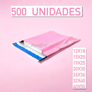 KIT 500 Envelope de Segurança (Rosa Chiclete) (envelope para envio) embalagem para Correios em Oferta na Shopee