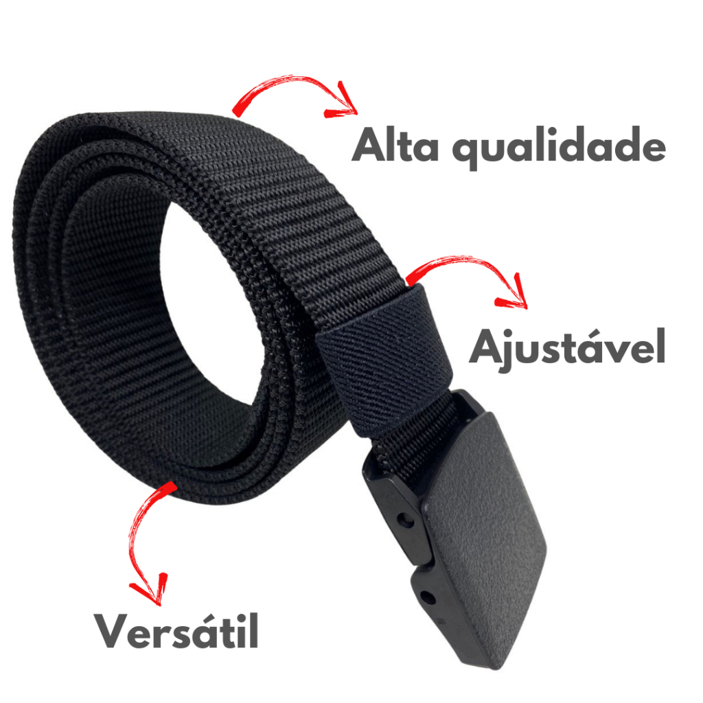 Kit de Bolsa Pochete Táticos Militares e Cinto Largo Antialérgico Multiuso Masculino Feminino