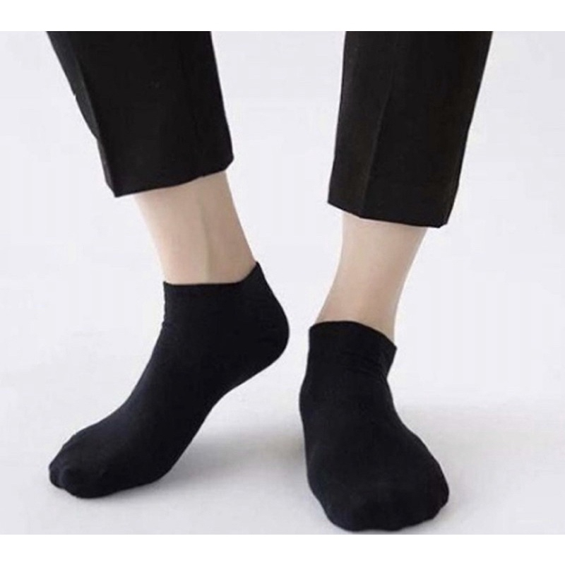 Kit 9 Pares de Meias Pretas Soquete Cano Curto Masculina Feminina Unissex varejo