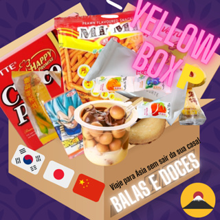 Yellow Box Explore Sabores Exóticos com Doces Importados Coreanos, Japoneses, Chineses e tailandeses em Oferta na Shopee