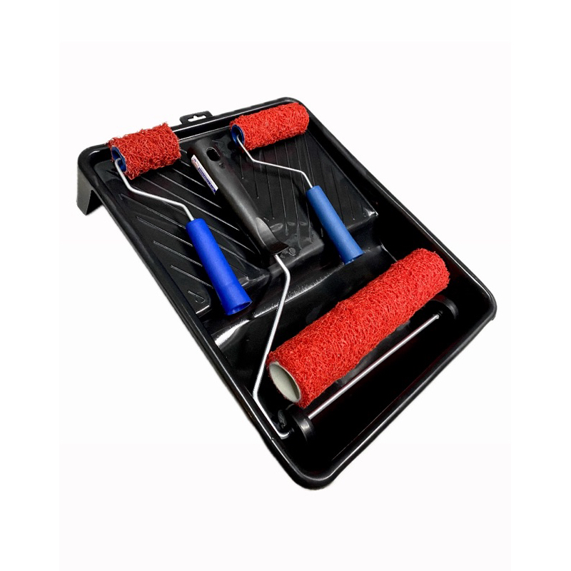 Kit Massa Rolada c/ 3 Rolo Textura Cabelo De Anjo 23cm/9cm/5cm + Suporte + Bandeja em Oferta na Shopee