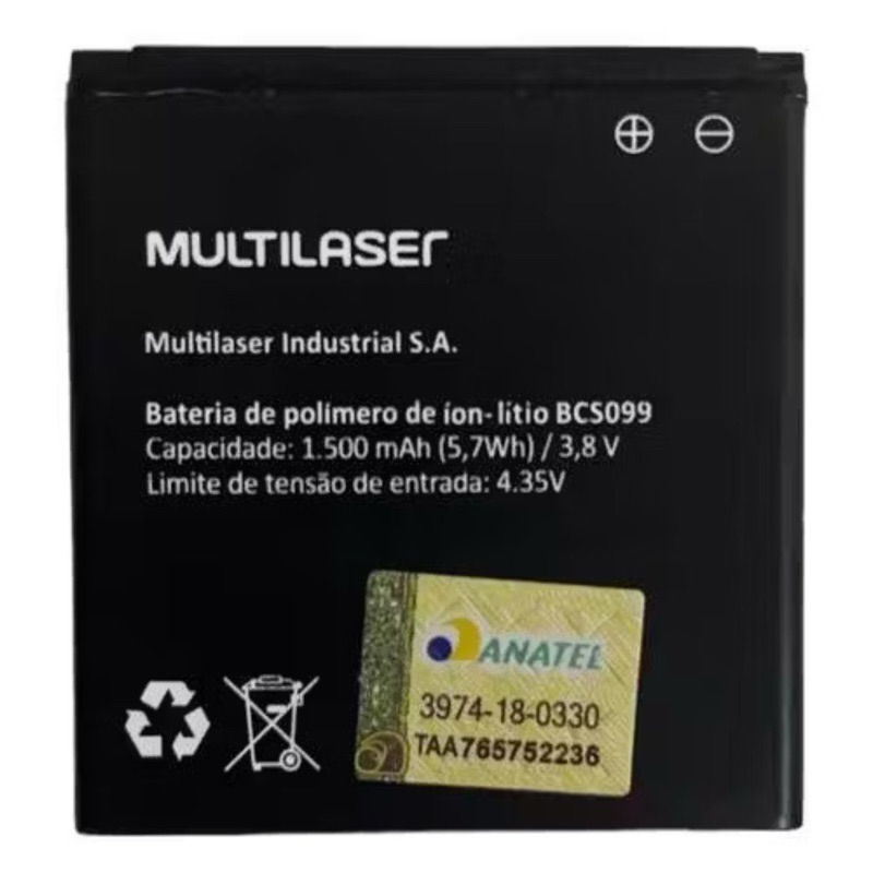 Bat Multilaser Bcs099 P/ Mutilaser E Lite P9099