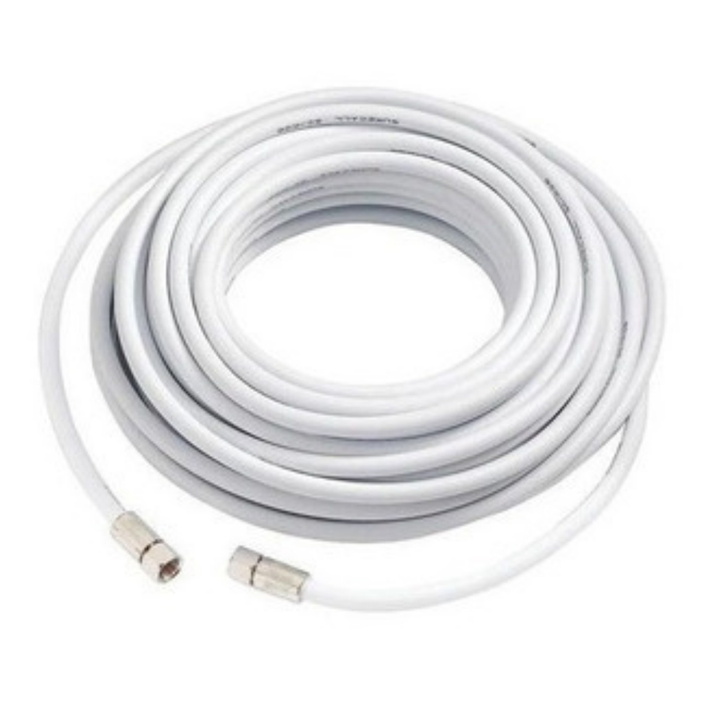 Cabo Coaxial Antena Rgc 6 95% 15 Mt Com Conector Compressão Envio Já